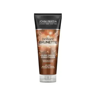 John Frieda Brilliant Brunette Kahverengi Saçlar için Saç Bakım Kremi 250 ml - John Frieda