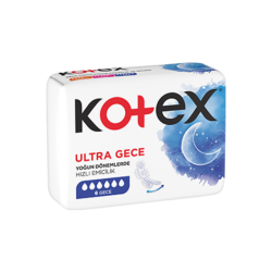 Kotex Ultra Gece Hijyenik Ped 6'lı - Kotex