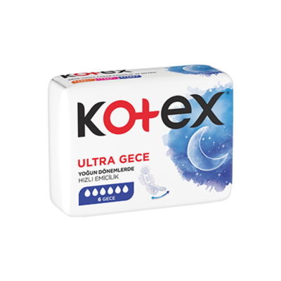 Kotex Ultra Gece Hijyenik Ped 6'lı - 1