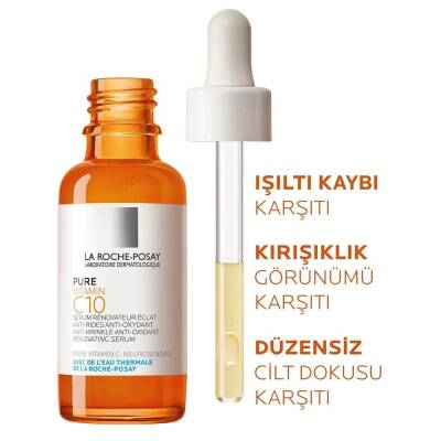 La Roche Posay Saf C Vitamini Işıltı Veren Antioksidan Serum 30 ml - 4