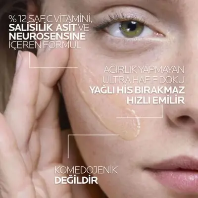 La Roche Posay Saf C Vitamini Işıltı Veren Antioksidan Serum 30 ml - 9