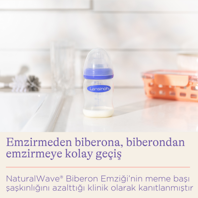 Lansinoh Natural Wave 160 Ml Cam Biberon - 2