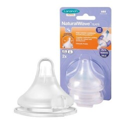 Lansinoh Natural Wave Biberon Emziği 2 li Hızlı Akış - 4