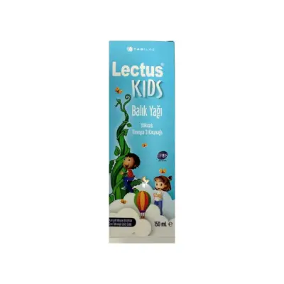 Lectus Kids Tutti Frutti Aromalı Balık Yağı 150 ml - 1