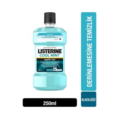 Listerine Cool Mint Hafif Tat Ağız Bakım Suyu 250 ml - 1