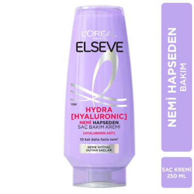 Loreal Elseve Hydra [Hyaluronic] Nemi Hapseden Saç Bakım Kremi 250 ml - 3