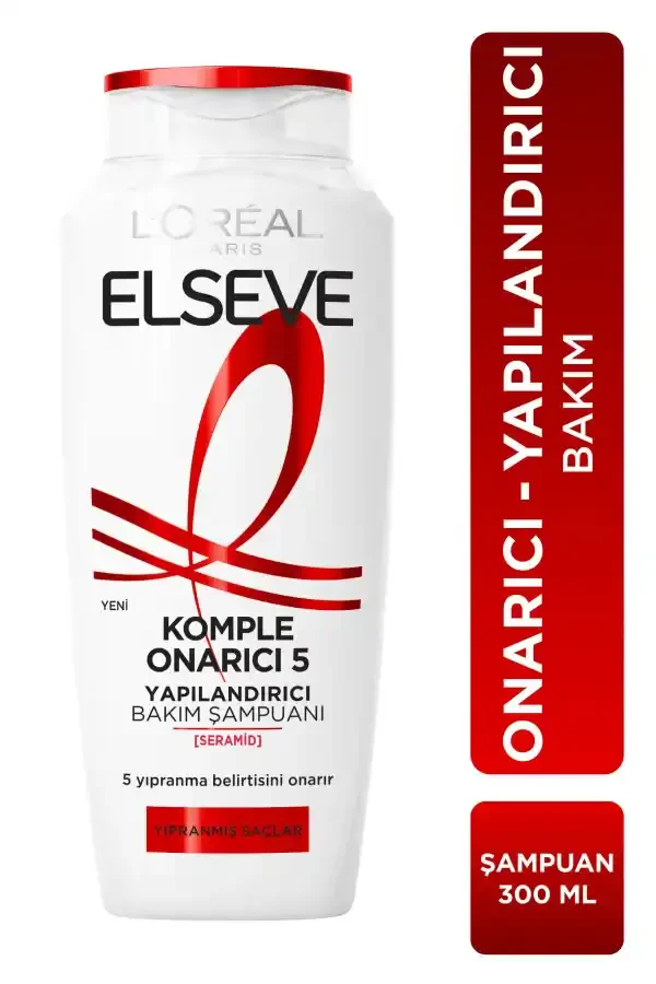 Loreal Elseve Komple Onarıcı 5 Yapılandırıcı Bakım Şampuanı 300 ml - 1