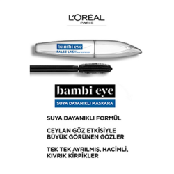 Loreal Paris Bambi Eye Suya Dayanıklı Maskara - 4