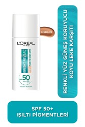 Loreal Paris Bright Reveal Spf 50+ Koyu Leke Karşıtı Renkli Fluid Güneş Kremi 50 ml - Medium - 1