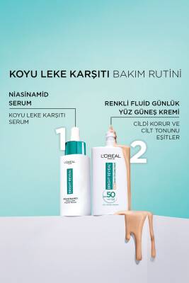 Loreal Paris Bright Reveal Spf 50+ Koyu Leke Karşıtı Renkli Fluid Güneş Kremi 50 ml - Medium - 8