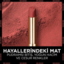 Loreal Paris Color Riche Colors Of Worth Intense Volume Matte Ruj - 600 Nude Audacious - 8