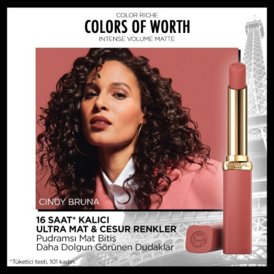 Loreal Paris Color Riche Colors Of Worth Intense Volume Matte Ruj - 600 Nude Audacious - 9
