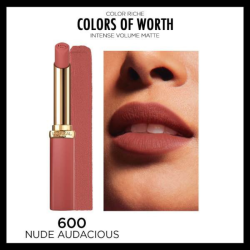 Loreal Paris Color Riche Colors Of Worth Intense Volume Matte Ruj - 600 Nude Audacious - 10