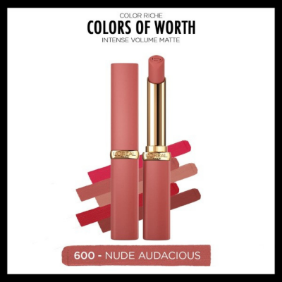 Loreal Paris Color Riche Colors Of Worth Intense Volume Matte Ruj - 600 Nude Audacious - 2