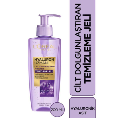 Loreal Paris Hyaluron Uzmanı Cilt Dolgunlaştıran Arındırıcı Temizleme Jeli 200 ml - 1