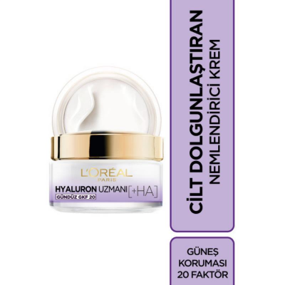 Loreal Paris Hyaluron Uzmanı GKF 20 Cilt Dolgunlaştıran Nemlendirici Kremi 50 ml - 1