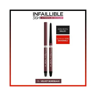 Loreal Paris Infaillable Automatic Jel Göz Kalemi - 13 Velvet Bordeaux - 3