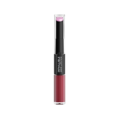 Loreal Paris Infaillible 2-Step 24 Saat Kalıcı Likit Ruj & Balm - 302 Rose Eternite - 6