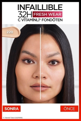 Loreal Paris Infaillible 32H Fresh Wear Fondöten - 220 Natural Sand - 6