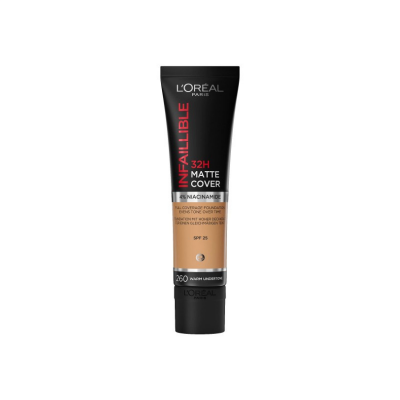 Loreal Paris Infaillible 32H Matte Cover Yüksek Kapatıcı Fondöten -260 Warm Undertone - 1