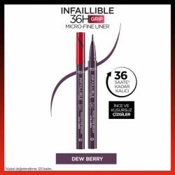 Loreal Paris Infaillible 36H Grip Micro Fine Eyeliner - 04 Dew Berry - 2