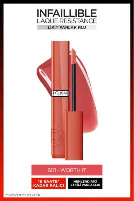 Loreal Paris Infaillible Laque Resistance Likit Parlak Ruj - 601 Worth It - 2