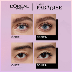 Loreal Paris Lash Paradise Intense Black Ekstra Siyah Maskara - 6