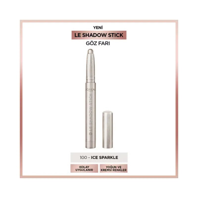Loreal Paris Le Shadow Stick Göz Farı - 100 Ice Sparkle - Loreal Paris