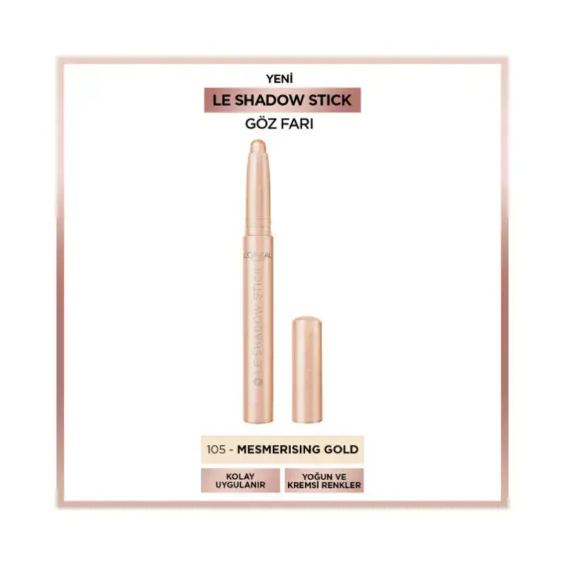 Loreal Paris Le Shadow Stick Göz Farı - 105 Mesmerizing Gold -1