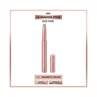 Loreal Paris Le Shadow Stick Göz Farı - 120 Magnetic Mauve - 1