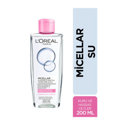 Loreal Paris Micellar Makyaj Temizleme Suyu 200 ml - Normalden Kuruya - 1