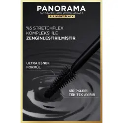 Loreal Paris Panorama Maskara 9,9 ml - All Night Black - 4