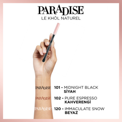 Loreal Paris Paradise Le Khol Göz Kalemi - 120 Immaculate Snow - 3