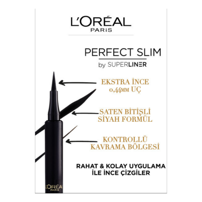 Loreal Paris Perfect Slim by Superliner Siyah Eyeliner - 2