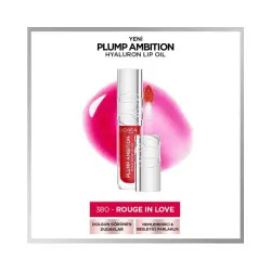 Loreal Paris Plump Ambition Hyaluron Lip Oil - 380 Rouge In Love - 2