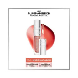 Loreal Paris Plump Ambition Hyaluron Lip Oil - 650 Nude Macaron - 2