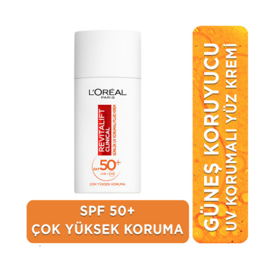 Loreal Paris Revitalift Clinical SPF 50+ Günlük Yüksek UV Korumalı Yüz Güneş Kremi 50 ml - 2