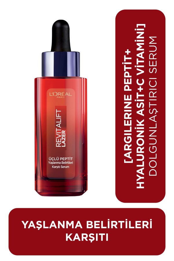 Loreal Paris Revitalift Lazer Yaşlanma Belirtileri Karşıtı Üçlü Peptit Bakım Serumu 30 ml -1