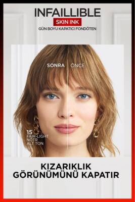 Loreal Paris Skin Ink Kapatıcı Fondöten - 15 - 8