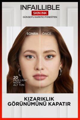 Loreal Paris Skin Ink Kapatıcı Fondöten - 20 - 8