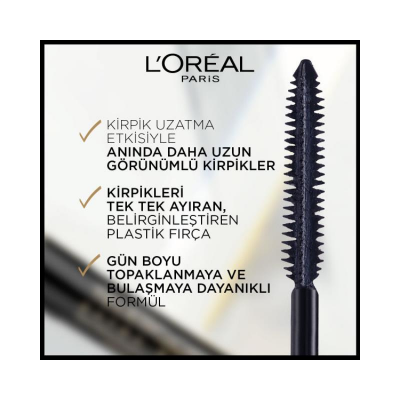 Loreal Paris Telescopic Carbon Black Maskara 8 ml - 3