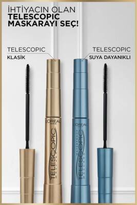 Loreal Paris Telescopic Suya Dayanıklı Maskara - Siyah - 3