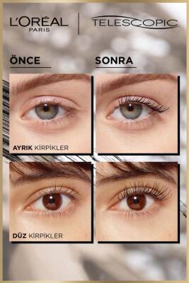 Loreal Paris Telescopic Suya Dayanıklı Maskara - Siyah - 4