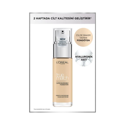 Loreal Paris True Match Fondöten 30 ml - 1D Golden Ivory - 8