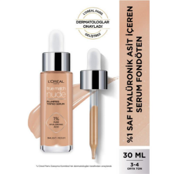 Loreal Paris True Match Nude Fondöten Serum 3-4 Light Medium 30 ml - 1