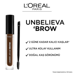 Loreal Paris Unbelieva Brow Uzun Süre Kalıcı Kaş Jeli - 105 Brunette - 3