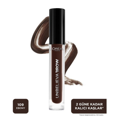 Loreal Paris Unbelieva Brow Uzun Süre Kalıcı Kaş Jeli - 109 Ebony - 1