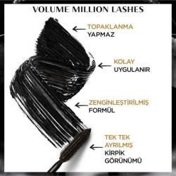 Loreal Paris Volume Million Lashes Maskara - 4