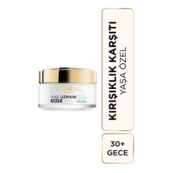 Loreal Paris Yaş Uzmanı 30+ Kırışıklık Karşıtı Nemlendirici Gece Kremi 50 ml - Loreal Paris