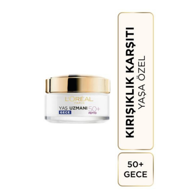 Loreal Paris Yaş Uzmanı 50+ Kırışıklık Karşıtı Yenileyici Gece Kremi 50 ml - 1